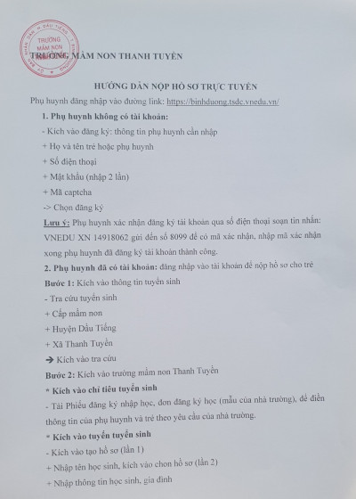 HƯỚNG DẪN NỘP HỒ SƠ TRỰC TUYẾN